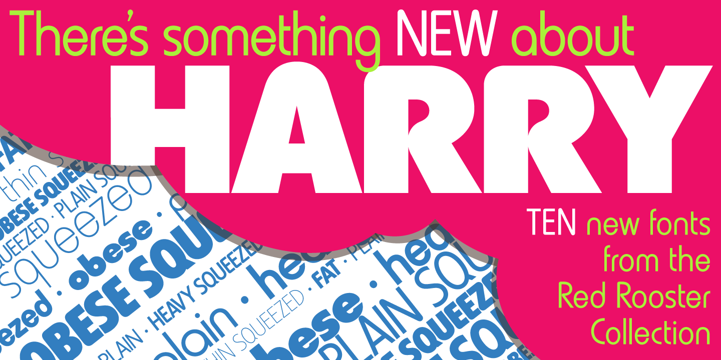 Harry Pro Obese Squeezed Font preview